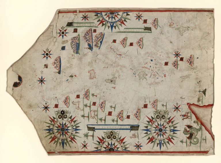 Educational Map Series Portolan Chart Of The Mediterranean And Black 